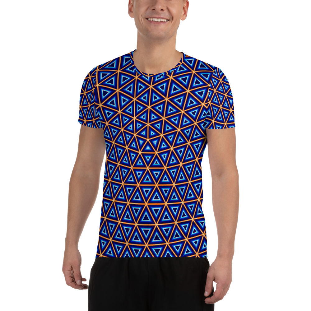 Orange/Blue Geodesic Netting