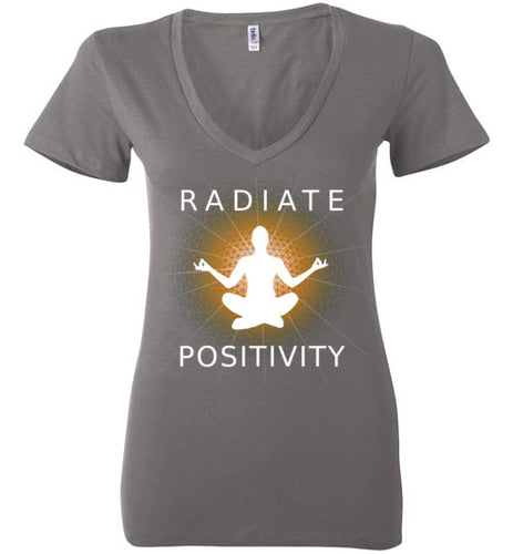 Radiate Positivity - Bella Ladies Deep V-Neck