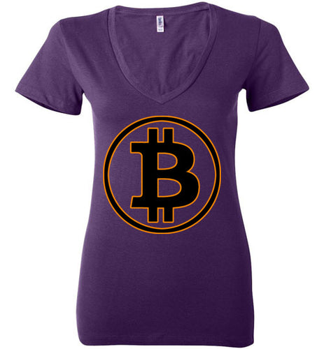 Bitcoin Gold - Bella Ladies Deep V-Neck