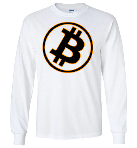 Bitcoin Gold Tilt - Long Sleeve T-Shirt