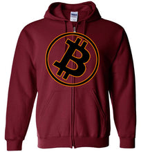 Bitcoin Gold Tilt - Zip Hoodie