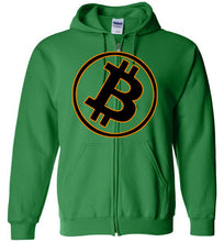 Bitcoin Gold Tilt - Zip Hoodie