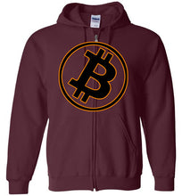 Bitcoin Gold Tilt - Zip Hoodie