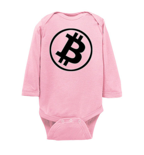 Bitcoin Tilt - Infant Long Sleeve Bodysuit