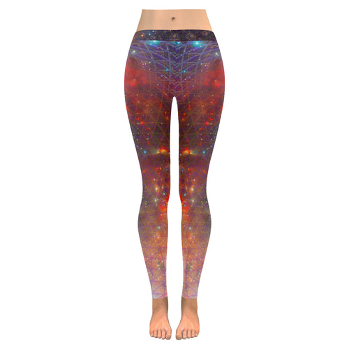 Netting of Eternity Multi-Dimensional Leggings Low Rise Leggings (Model L05)