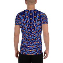 Orange/Blue Geodesic Netting