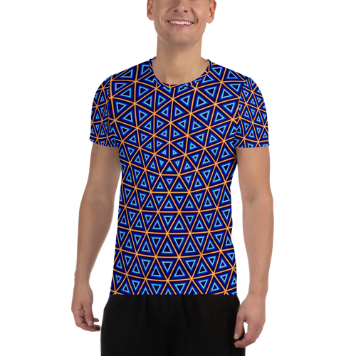 Orange/Blue Geodesic Netting