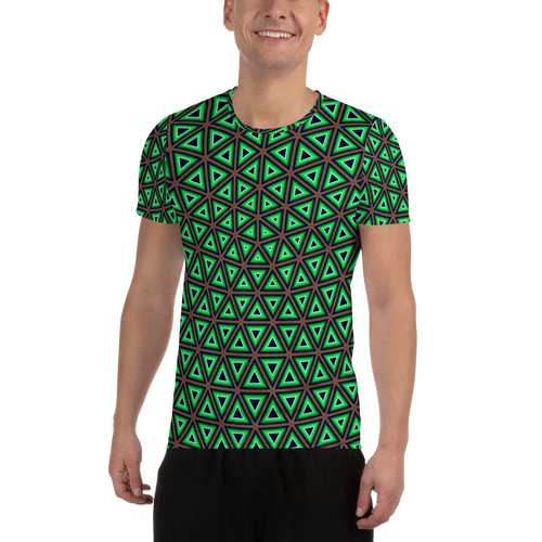 Green/Brown Geodesic Netting Shirt