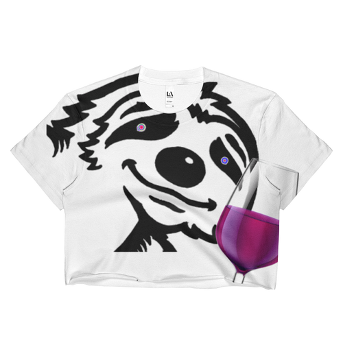 Tipsy Sloth Ladies Crop Top