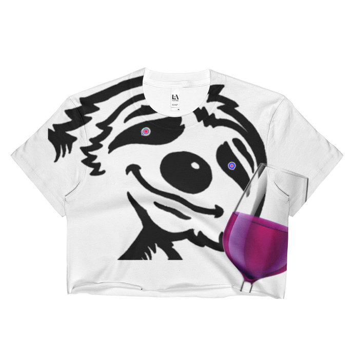Tipsy Sloth Ladies Crop Top