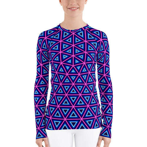Geodesic Women's Long-Sleeve (Pink)